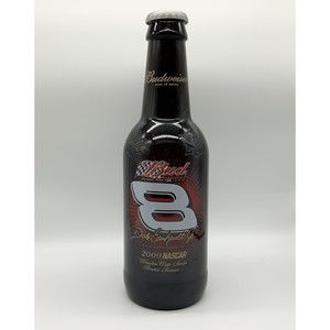Budweiser Bud Dale Earnhardt Jr #8 Nascar 2000 Winston Glass Beer Bottle